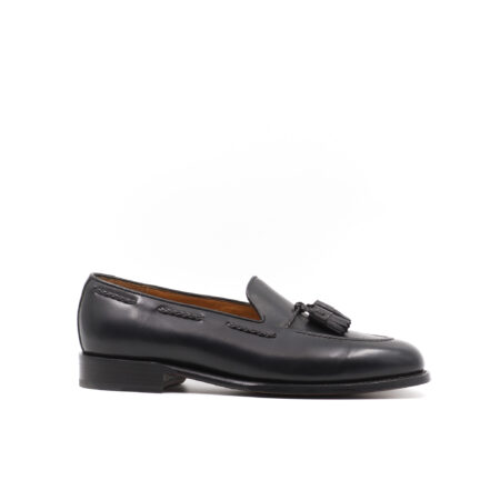 Tassel Loafer in Black Calf